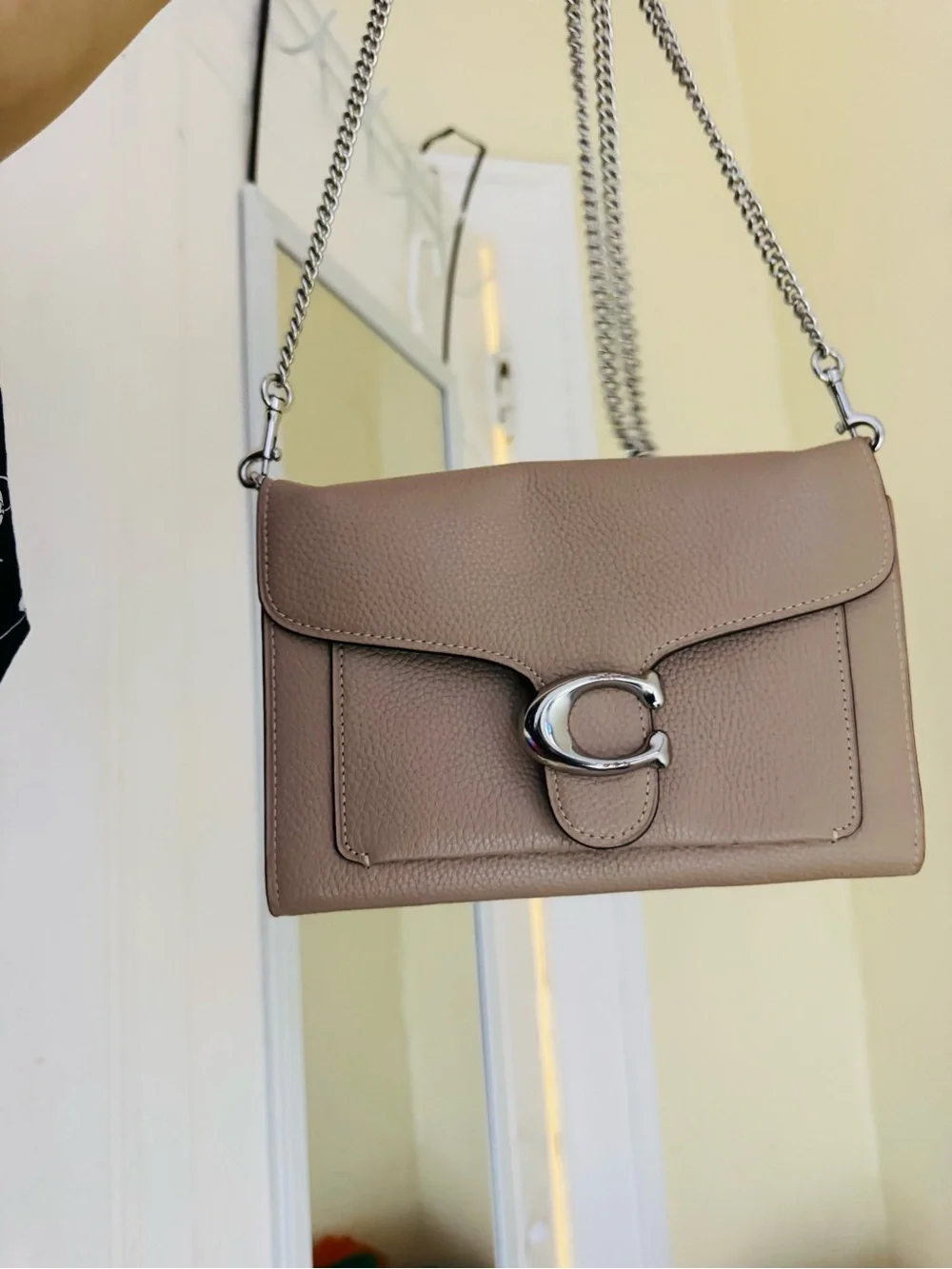 Coach Tabby Shoulder crossbody bag - Beige - Picture 2 of 6